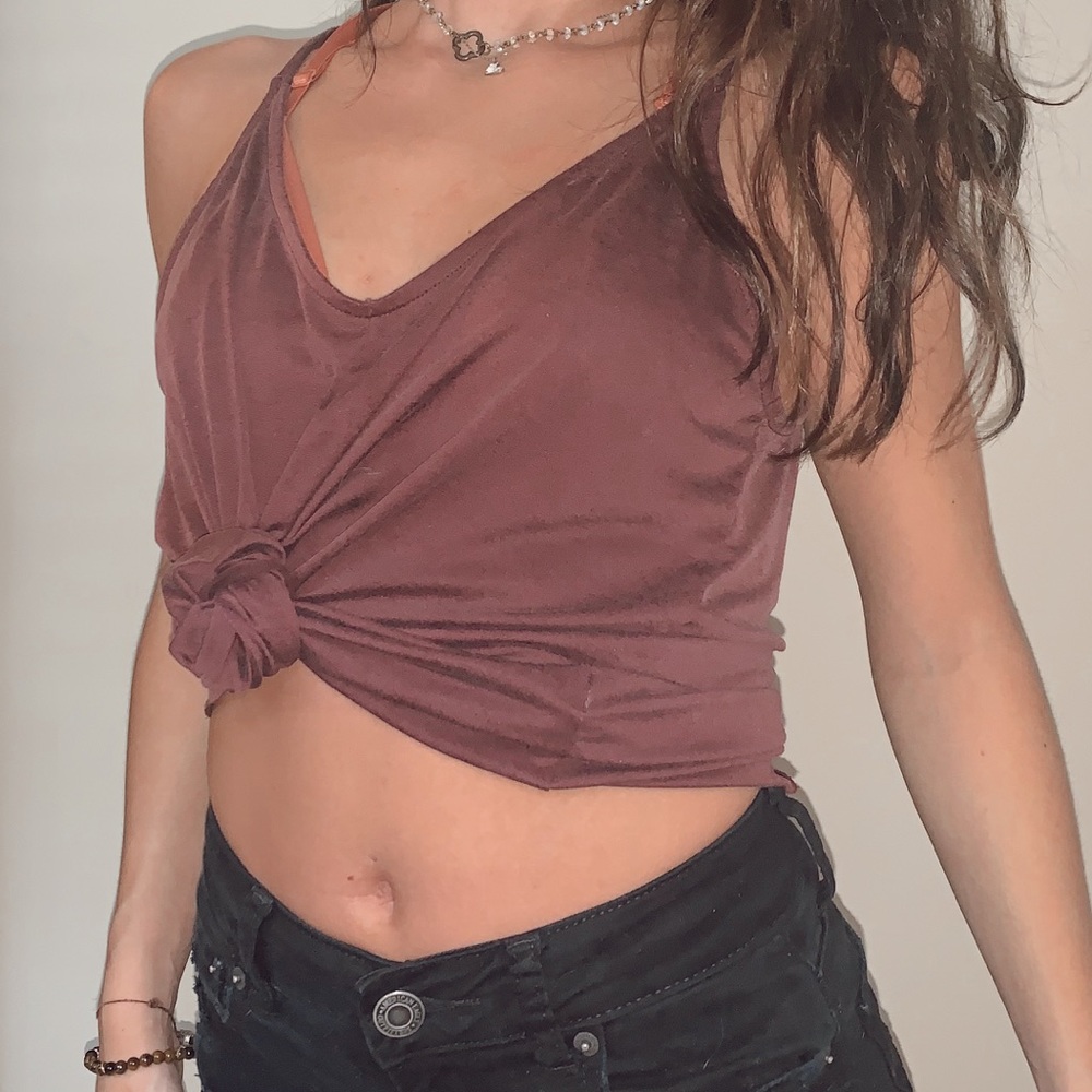 Open back simple tank top